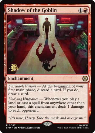 Shadow of the Goblin  [Foil]  (PRE-087) - [Prerelease Cards] - Trinity Hobby
