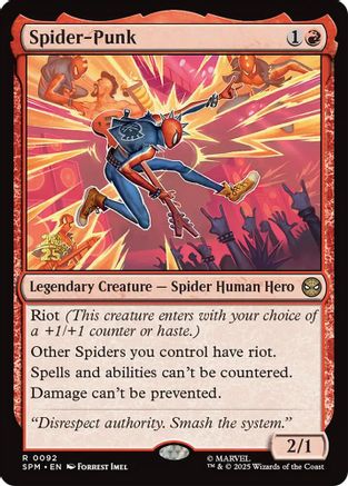 Spider-Punk  [Foil]  (PRE-092) - [Prerelease Cards] - Trinity Hobby