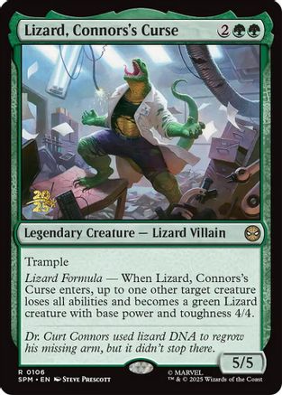 Lizard, Connors's Curse  [Foil]  (PRE-106) - [Prerelease Cards] - Trinity Hobby
