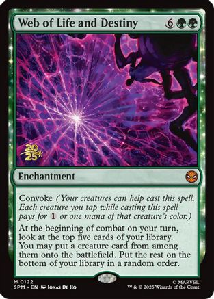 Web of Life and Destiny  [Foil]  (PRE-122) - [Prerelease Cards] - Trinity Hobby