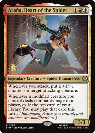 Arana, Heart of the Spider  [Foil]  (PRE-123) - [Prerelease Cards] - Trinity Hobby