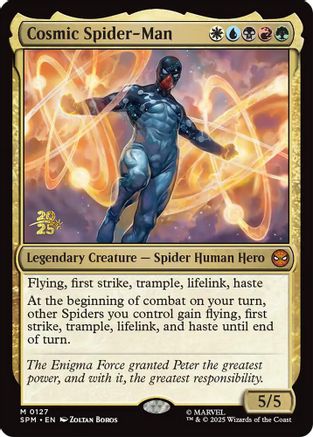 Cosmic Spider-Man  [Foil]  (PRE-127) - [Prerelease Cards] - Trinity Hobby