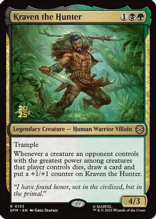 Kraven the Hunter  [Foil]  (PRE-133) - [Prerelease Cards] - Trinity Hobby