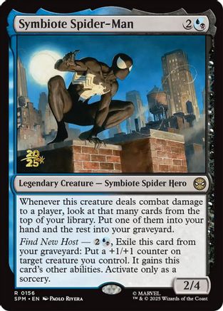 Symbiote Spider-Man  [Foil]  (PRE-156) - [Prerelease Cards] - Trinity Hobby
