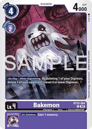 Bakemon (BT23-064) - [Hackers' Slumber] - Trinity Hobby
