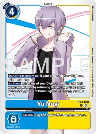 Yu Nogi (BT23-080) - [Hackers' Slumber]