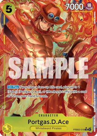 Portgas.D.Ace (Alternate Art) (PRB02-018) - [Premium Booster -The Best- Vol. 2] Foil - Trinity Hobby
