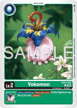 Yokomon (BT23-002) - [Hackers' Slumber] - Trinity Hobby