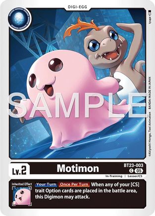 Motimon (BT23-003) - [Hackers' Slumber]