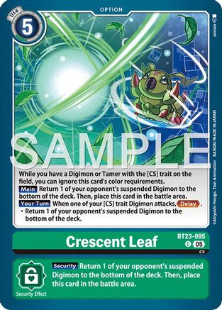 Crescent Leaf (BT23-095) - [Hackers' Slumber] - Trinity Hobby