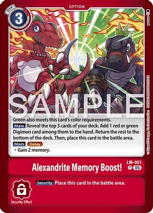 Alexandrite Memory Boost! (LM-051) - [Limited Card Pack -Another Knight-] Foil