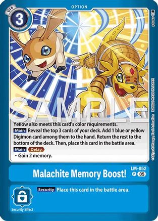 Malachite Memory Boost! (LM-052) - [Limited Card Pack -Another Knight-] Foil - Trinity Hobby