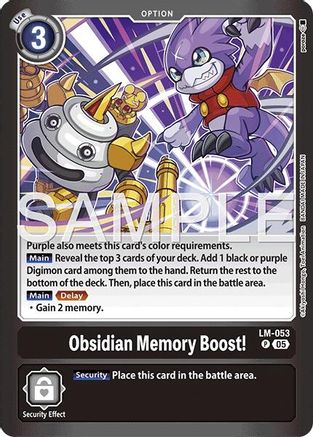 Obsidian Memory Boost! (LM-053) - [Limited Card Pack -Another Knight-] Foil - Trinity Hobby