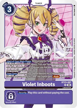 Violet Inboots (BT23-087) - [Hackers' Slumber] Foil - Trinity Hobby