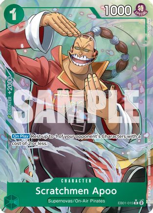 Scratchmen Apoo (Alternate Art) (EB01-015) - [Premium Booster -The Best- Vol. 2] Foil - Trinity Hobby