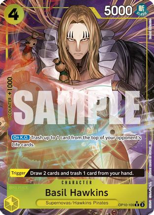 Basil Hawkins (Alternate Art) (OP10-109) - [Premium Booster -The Best- Vol. 2] Foil - Trinity Hobby