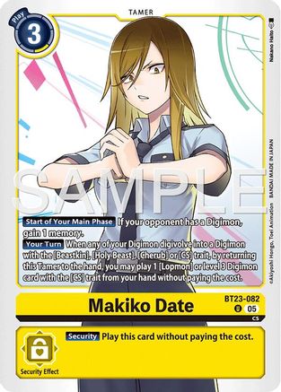 Makiko Date (BT23-082) - [Hackers' Slumber] - Trinity Hobby