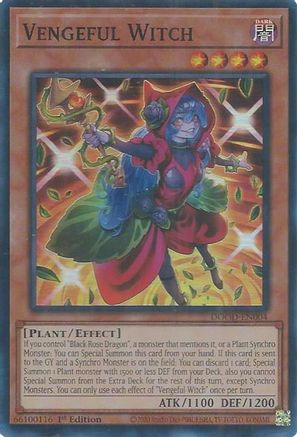 Vengeful Witch [DOOD-EN004] - Doom of Dimensions 1st Edition - Super Rare - Trinity Hobby
