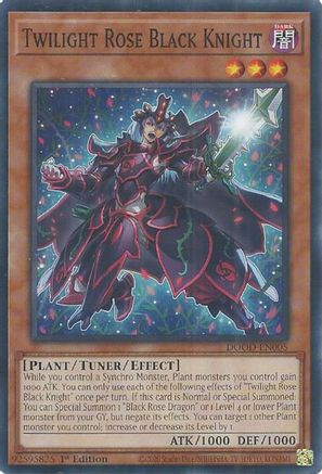 Twilight Rose Black Knight [DOOD-EN005] - Doom of Dimensions 1st Edition - Common / Short Print - Trinity Hobby