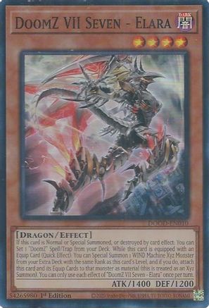 DoomZ VII Seven - Elara [DOOD-EN010] - Doom of Dimensions 1st Edition - Super Rare - Trinity Hobby