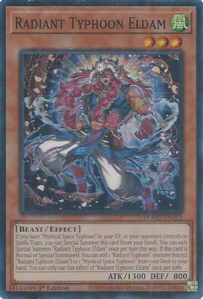 Radiant Typhoon Eldam [DOOD-EN013] - Doom of Dimensions 1st Edition - Super Rare - Trinity Hobby
