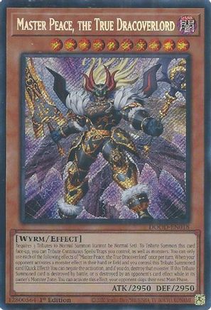 Master Peace, the True Dracoverlord [DOOD-EN018] - Doom of Dimensions 1st Edition - Secret Rare - Trinity Hobby