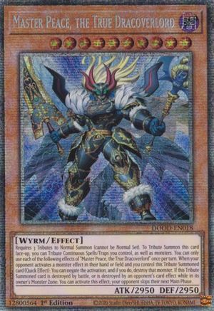 Master Peace, the True Dracoverlord (Starlight Rare) [DOOD-EN018] - Doom of Dimensions 1st Edition - Starlight Rare - Trinity Hobby
