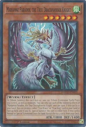 Mariamne Paradox, the True Dracophoenix Knight [DOOD-EN019] - Doom of Dimensions 1st Edition - Common / Short Print - Trinity Hobby