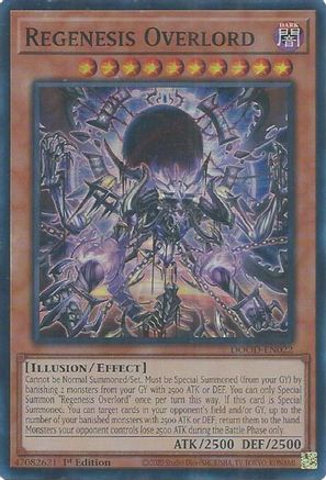 Regenesis Overlord [DOOD-EN022] - Doom of Dimensions 1st Edition - Super Rare - Trinity Hobby