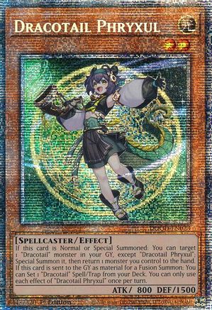 Dracotail Phryxul (Starlight Rare) [DOOD-EN023] - Doom of Dimensions 1st Edition - Starlight Rare - Trinity Hobby
