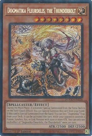 Dogmatika Fleurdelis, the Thunderbolt [DOOD-EN026] - Doom of Dimensions 1st Edition - Secret Rare - Trinity Hobby