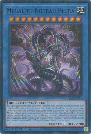 Megalith Notrah Plura [DOOD-EN034] - Doom of Dimensions 1st Edition - Super Rare - Trinity Hobby