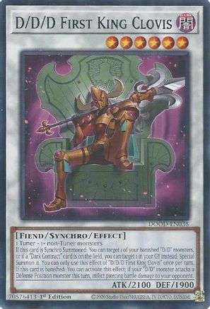D/D/D First King Clovis [DOOD-EN038] - Doom of Dimensions 1st Edition - Common / Short Print - Trinity Hobby