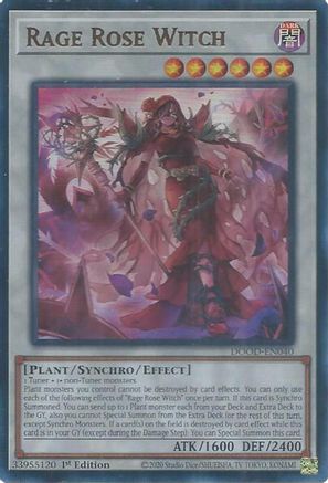Rage Rose Witch [DOOD-EN040] - Doom of Dimensions 1st Edition - Ultra Rare - Trinity Hobby