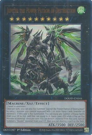 Jupiter the Power Patron of Destruction [DOOD-EN044] - Doom of Dimensions 1st Edition - Ultra Rare - Trinity Hobby