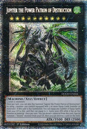 Jupiter the Power Patron of Destruction (Starlight Rare) [DOOD-EN044] - Doom of Dimensions 1st Edition - Starlight Rare - Trinity Hobby