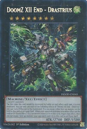 DoomZ XII End - Drastrius [DOOD-EN045] - Doom of Dimensions 1st Edition - Secret Rare - Trinity Hobby