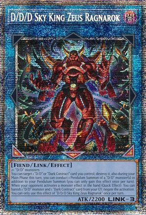 D/D/D Sky King Zeus Ragnarok (Starlight Rare) [DOOD-EN049] - Doom of Dimensions 1st Edition - Starlight Rare - Trinity Hobby