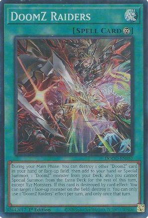 DoomZ Raiders [DOOD-EN057] - Doom of Dimensions 1st Edition - Super Rare - Trinity Hobby