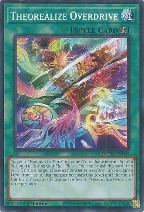 Theorealize Overdrive [DOOD-EN059] - Doom of Dimensions 1st Edition - Common / Short Print - Trinity Hobby