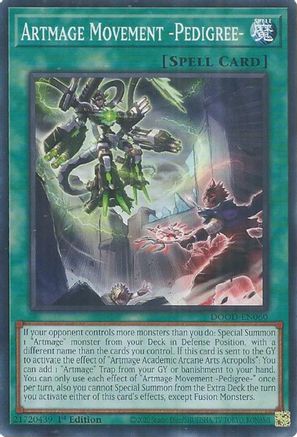 Artmage Movement -Pedigree- [DOOD-EN060] - Doom of Dimensions 1st Edition - Common / Short Print - Trinity Hobby