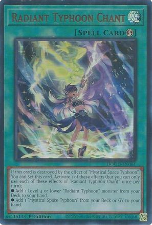 Radiant Typhoon Chant [DOOD-EN061] - Doom of Dimensions 1st Edition - Ultra Rare - Trinity Hobby