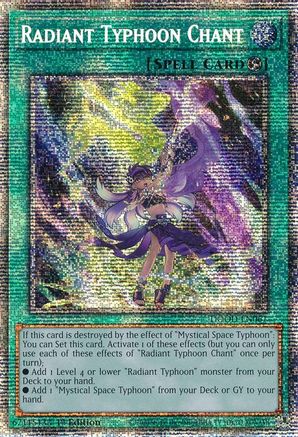 Radiant Typhoon Chant (Starlight Rare) [DOOD-EN061] - Doom of Dimensions 1st Edition - Starlight Rare - Trinity Hobby