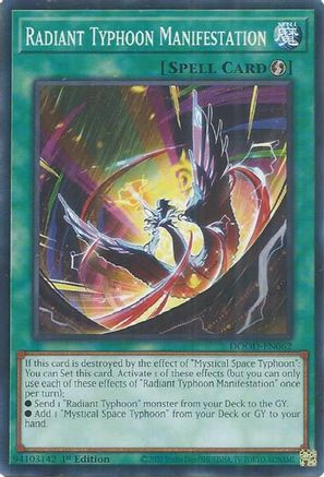 Radiant Typhoon Manifestation [DOOD-EN062] - Doom of Dimensions 1st Edition - Common / Short Print - Trinity Hobby