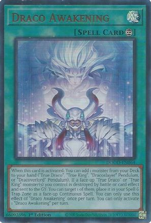 Draco Awakening [DOOD-EN064] - Doom of Dimensions 1st Edition - Ultra Rare - Trinity Hobby