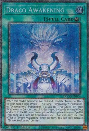 Draco Awakening (Starlight Rare) [DOOD-EN064] - Doom of Dimensions 1st Edition - Starlight Rare - Trinity Hobby