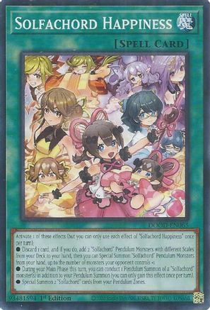 Solfachord Happiness [DOOD-EN065] - Doom of Dimensions 1st Edition - Common / Short Print - Trinity Hobby