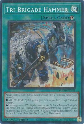 Tri-Brigade Hammer [DOOD-EN068] - Doom of Dimensions 1st Edition - Super Rare - Trinity Hobby