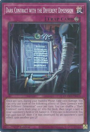 Dark Contract with the Different Dimension [DOOD-EN073] - Doom of Dimensions 1st Edition - Common / Short Print - Trinity Hobby