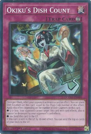 Okiku's Dish Count [DOOD-EN080] - Doom of Dimensions 1st Edition - Common / Short Print - Trinity Hobby